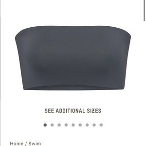 Skims swim strapless top